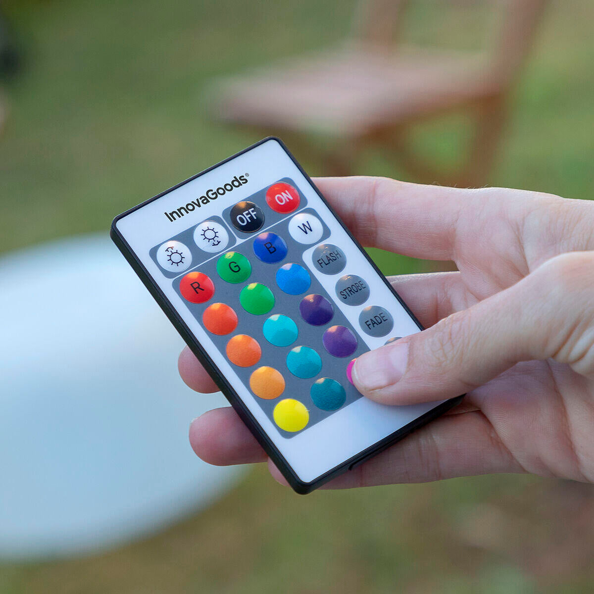 Asiento Hinchable con LED Multicolor y Mando a Distancia Pulight