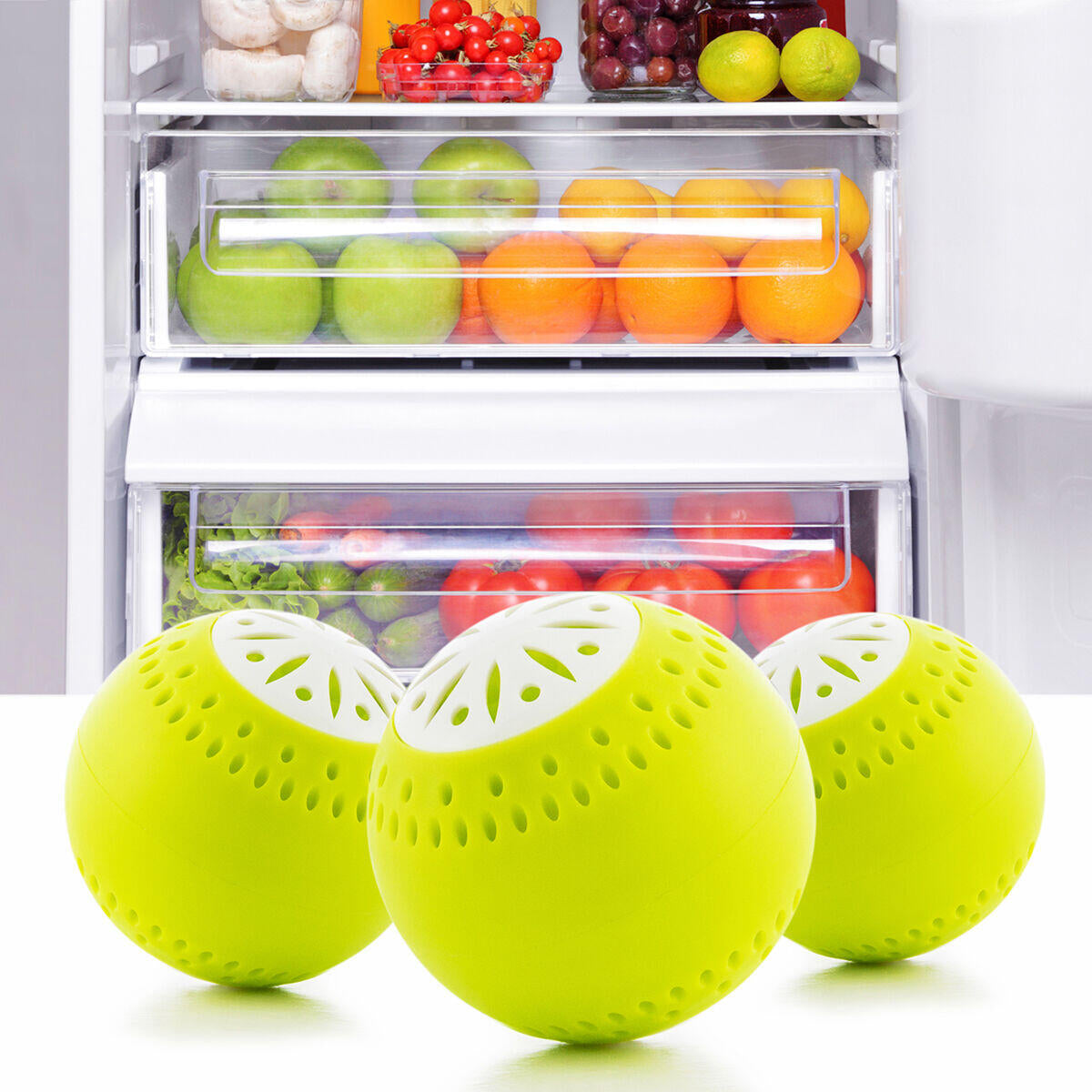 Mantén frutas y verduras frescas más tiempo y elimina olores en tu nevera