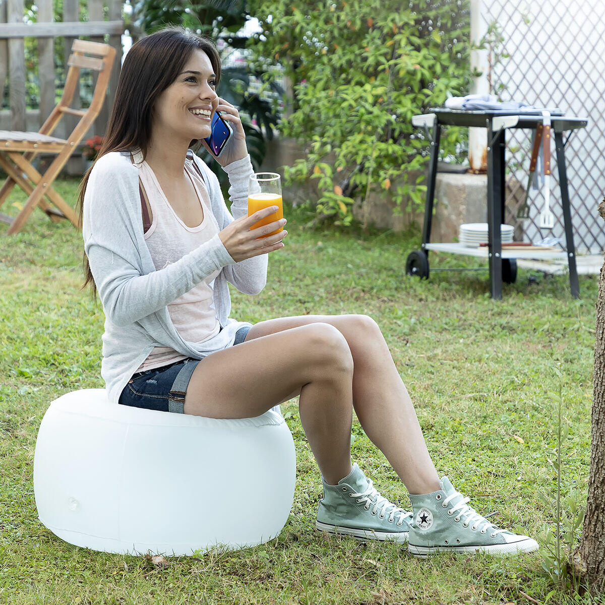 Asiento Hinchable con LED Multicolor y Mando a Distancia Pulight