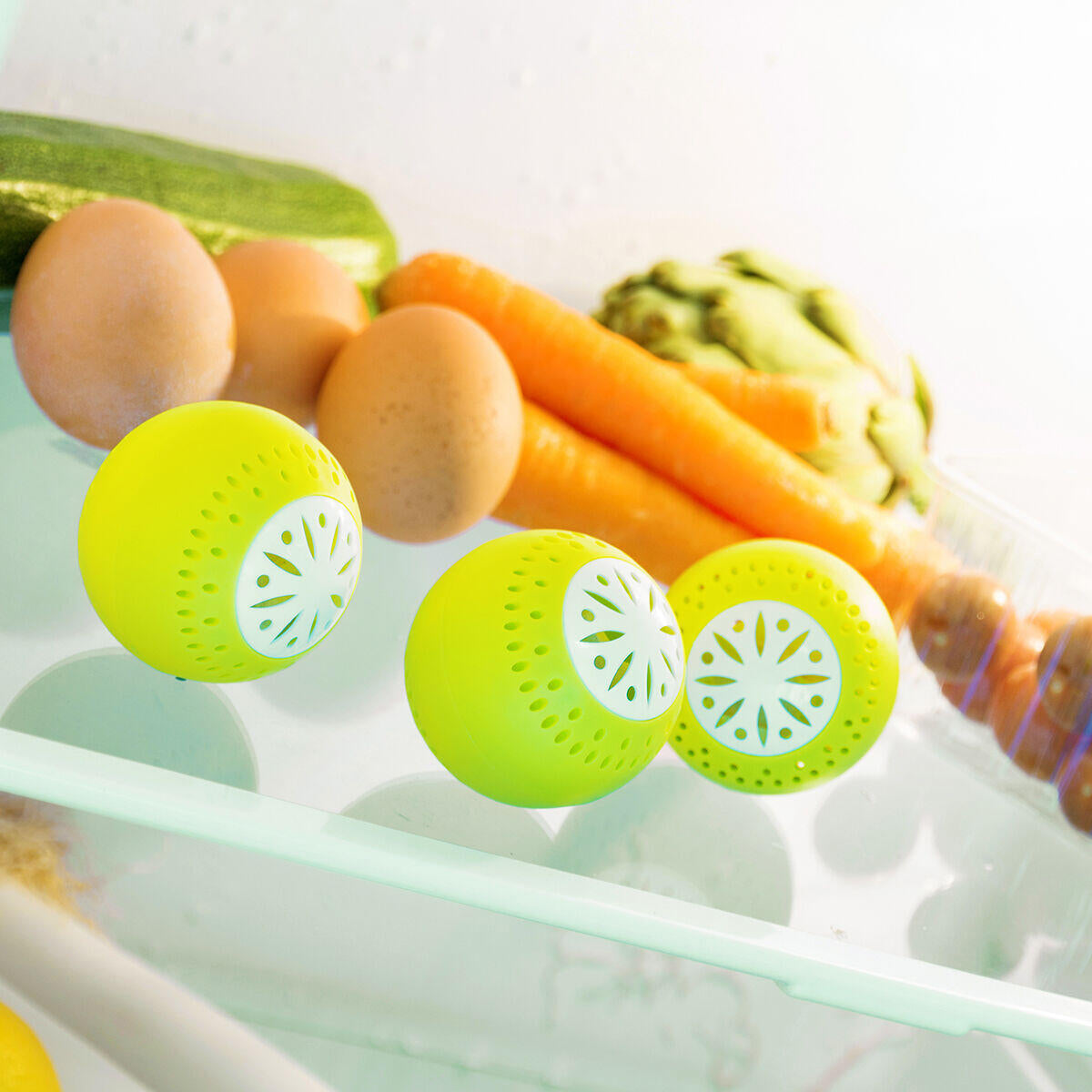 Mantén frutas y verduras frescas más tiempo y elimina olores en tu nevera