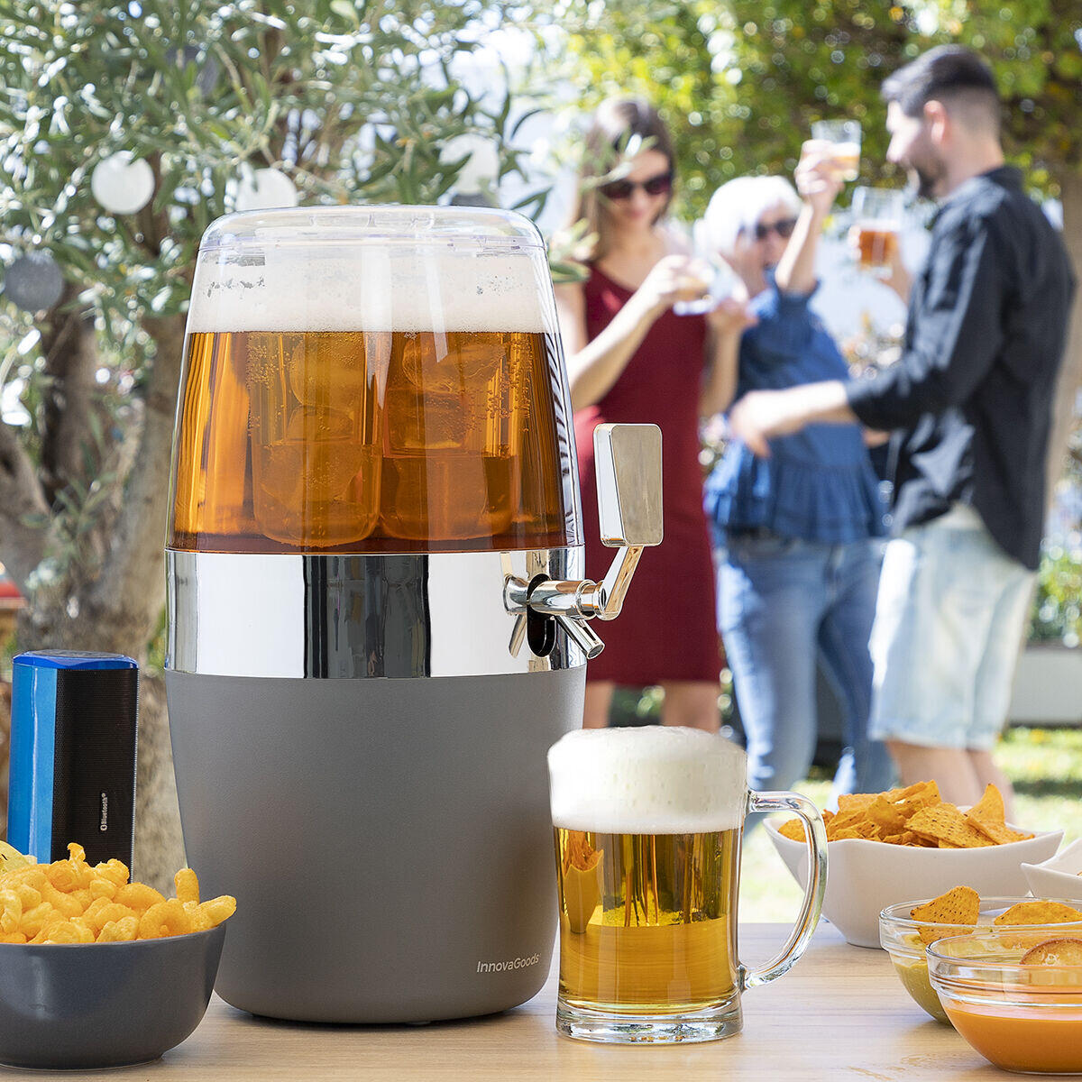 Sirve bebidas frías rápido, sin diluir ni derramar