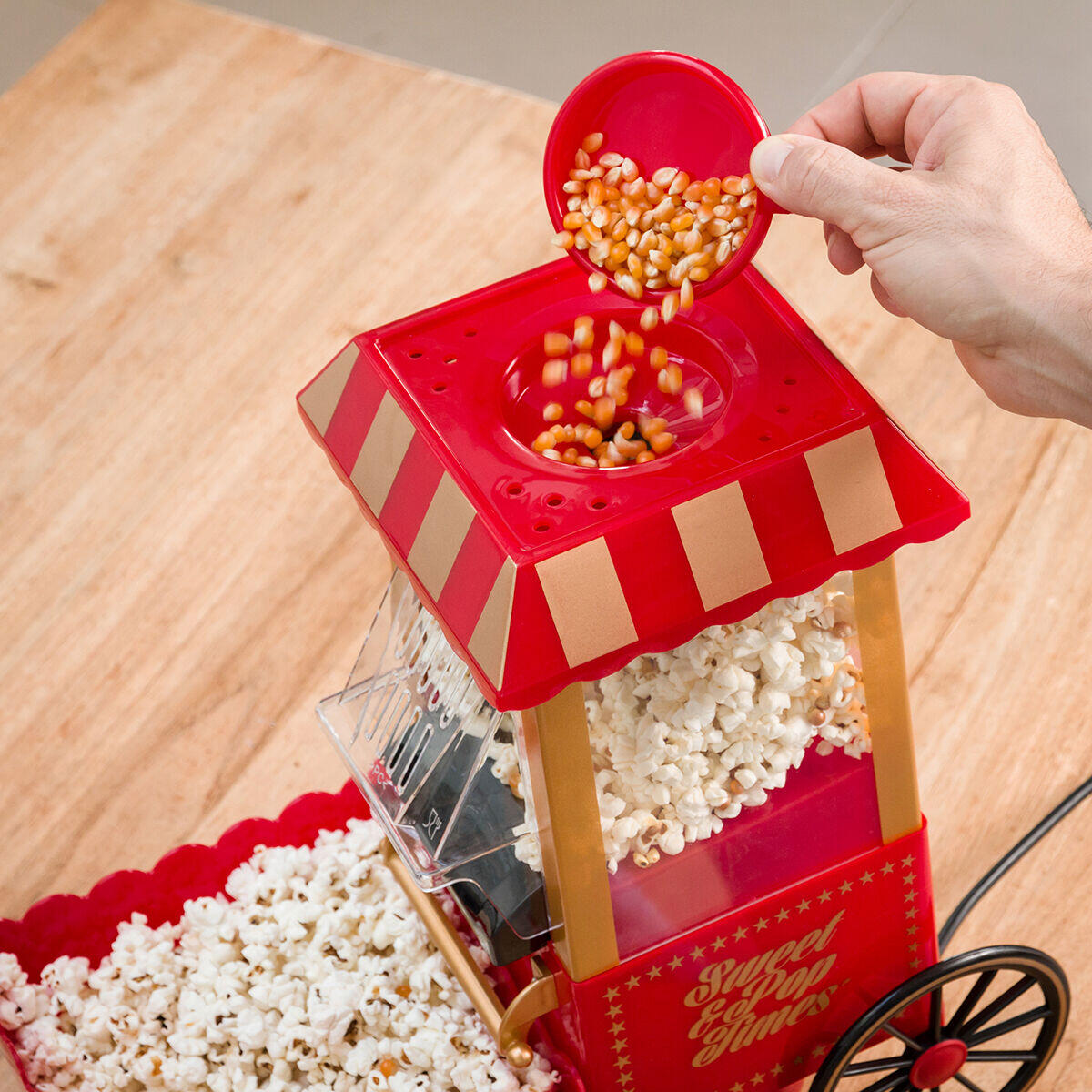 Palomitas caseras en minutos, con diseño vintage auténtico