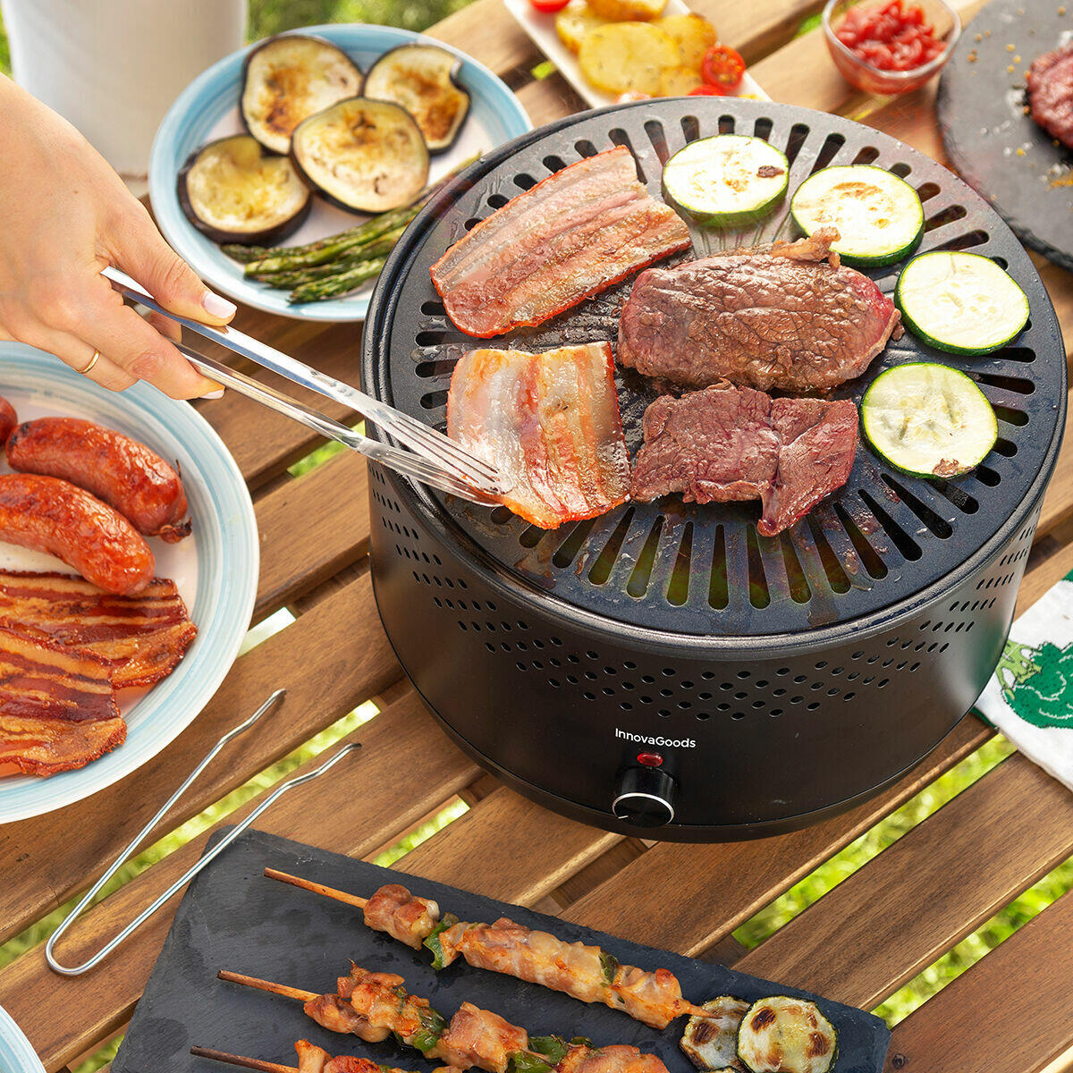 Barbacoa de Carbón sin Humo Portátil CleanQ