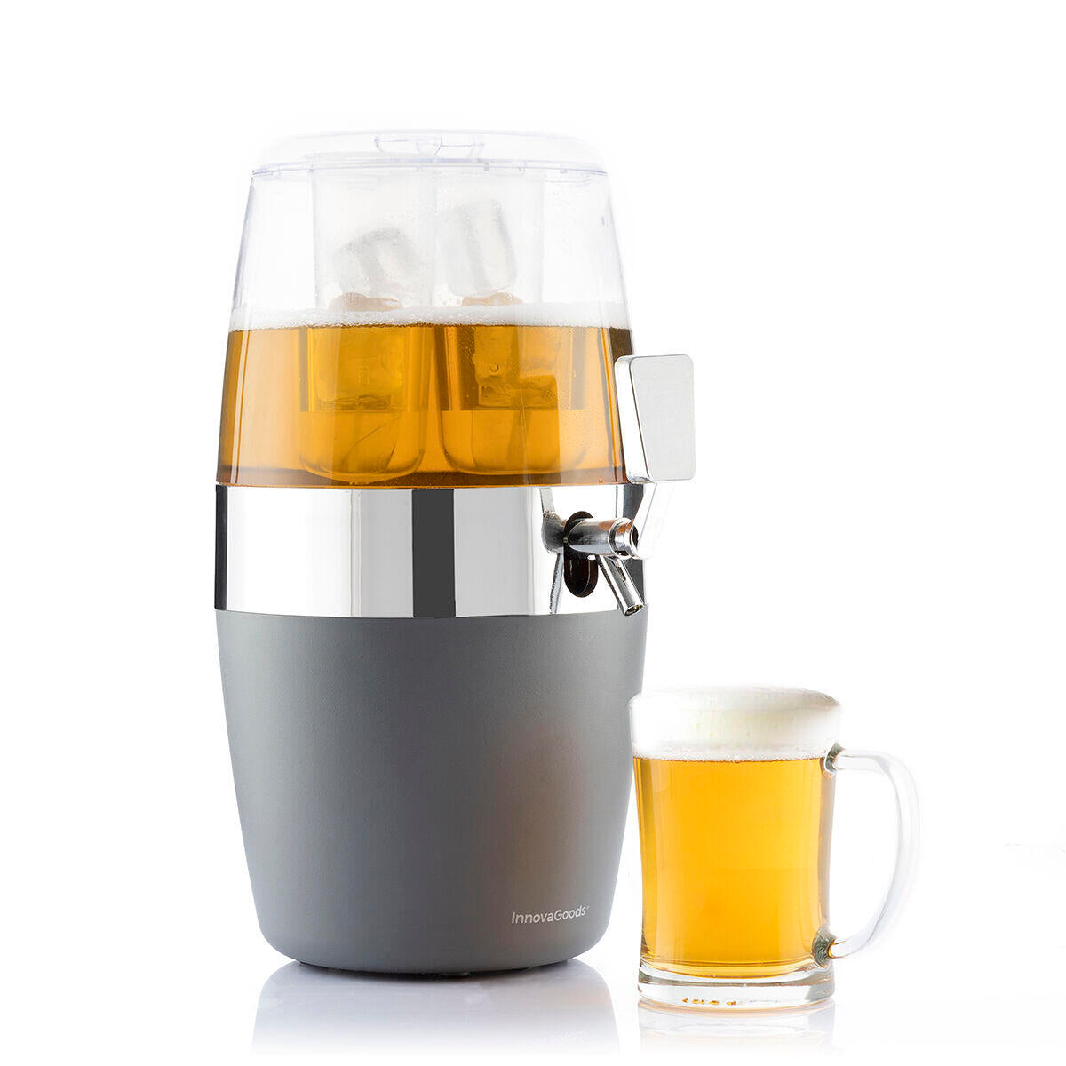 Sirve bebidas frías rápido, sin diluir ni derramar