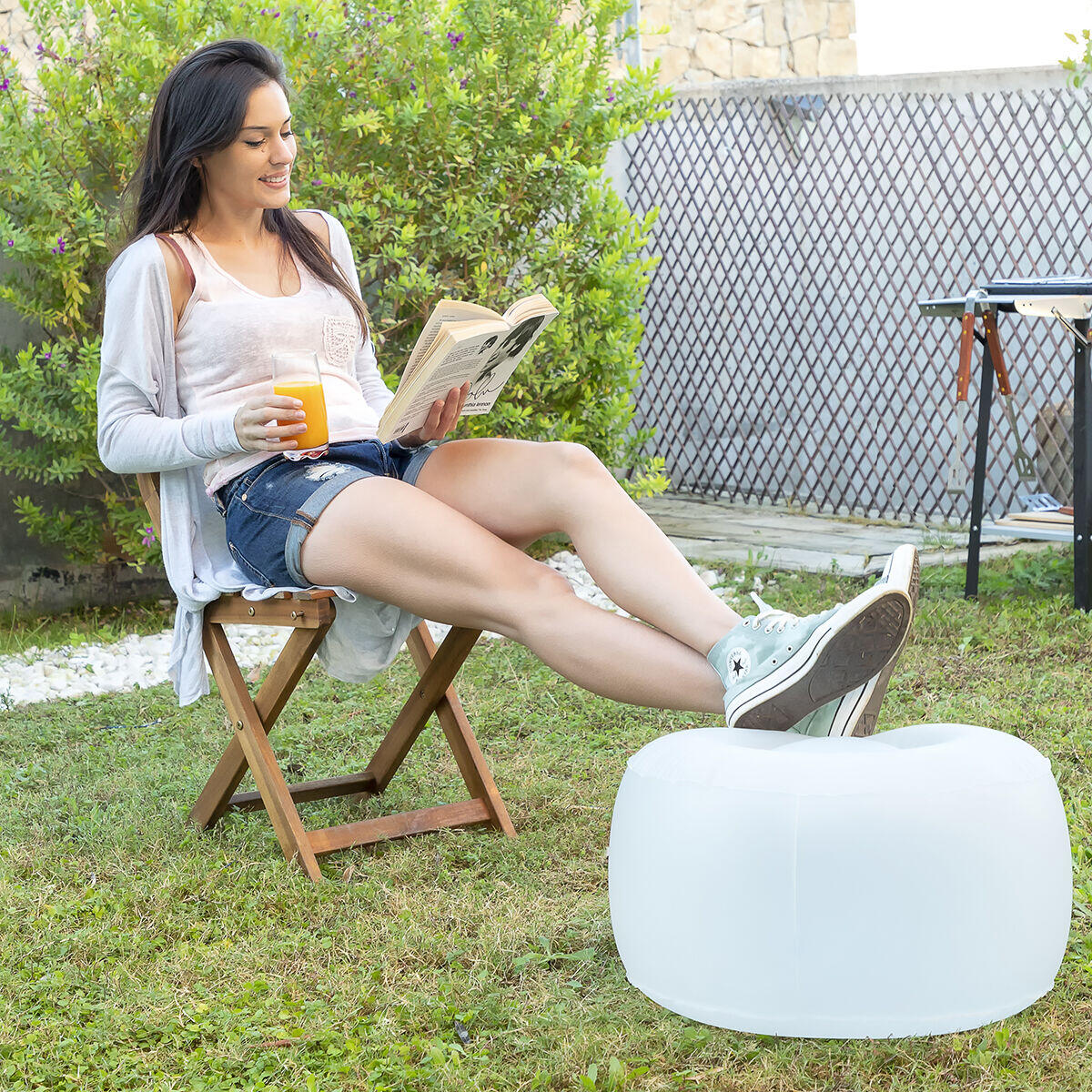 Asiento Hinchable con LED Multicolor y Mando a Distancia Pulight