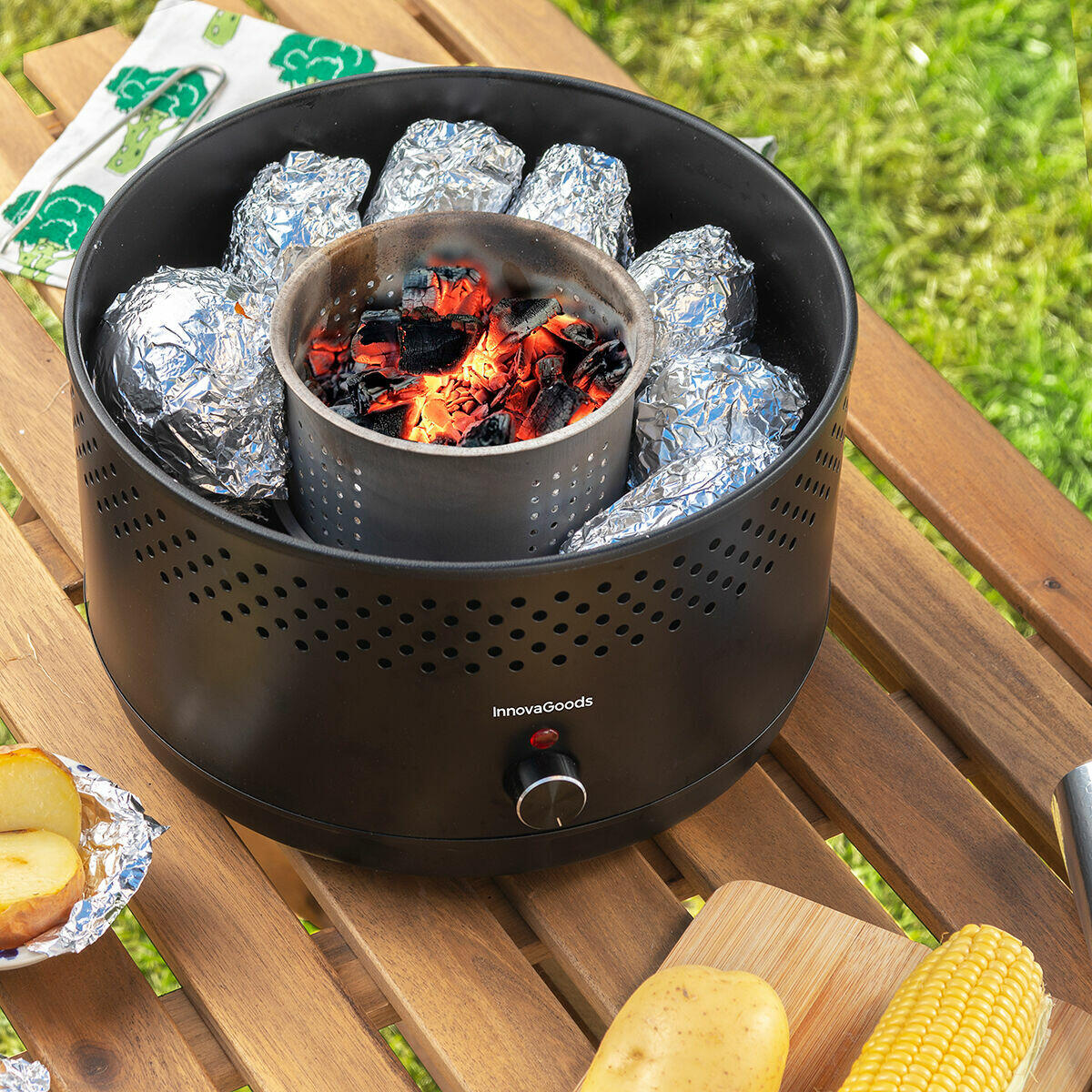 Barbacoa de Carbón sin Humo Portátil CleanQ