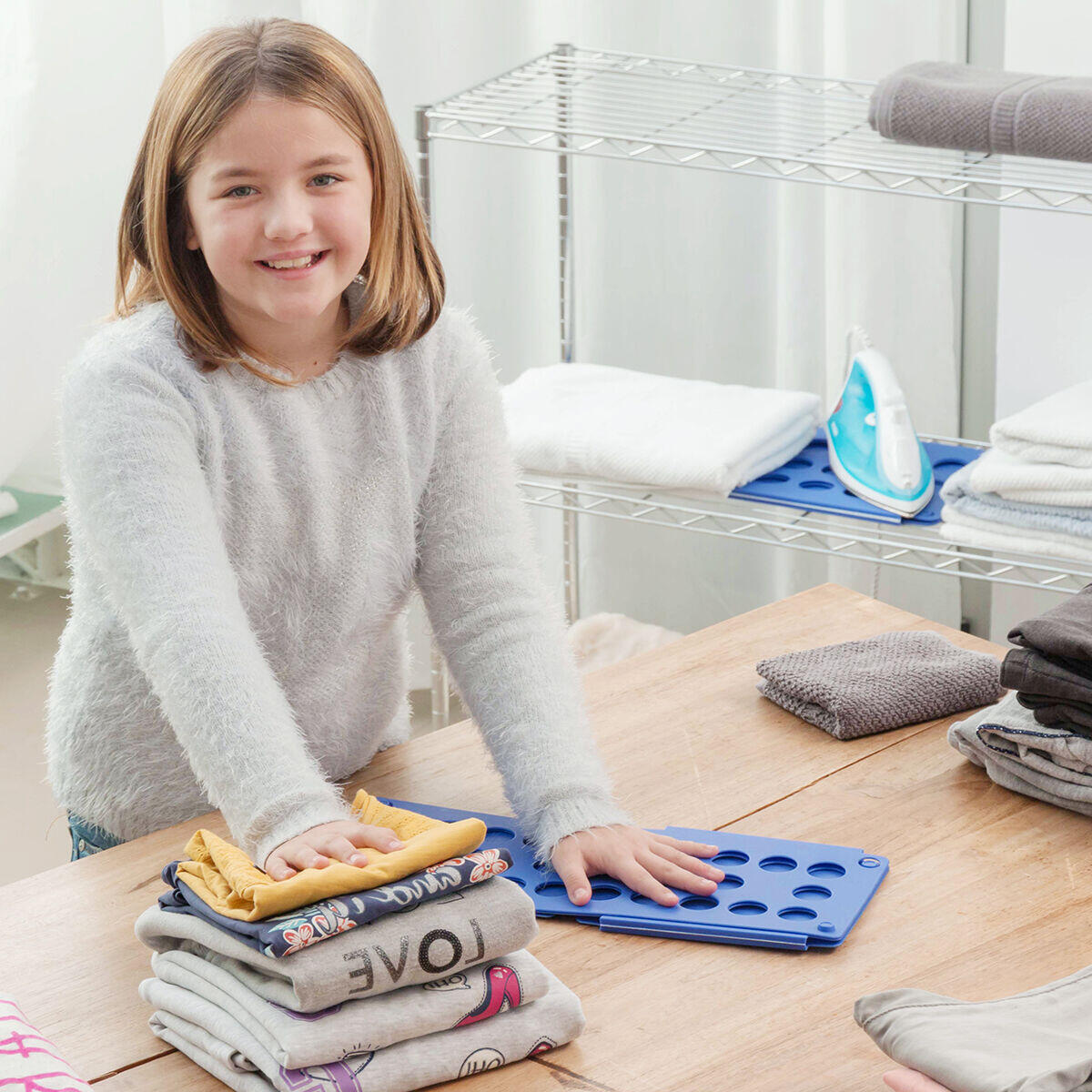Simplifica y agiliza el doblado de la ropa de los niños