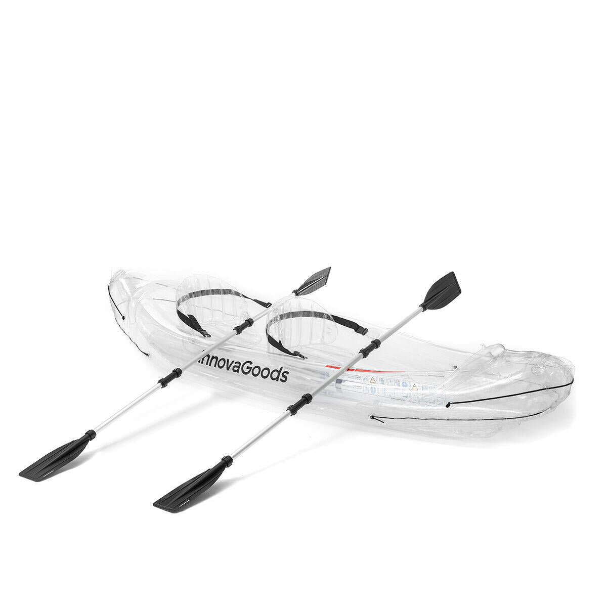Kayak Hinchable Transparente con Accesorios Paros 312 cm 2 plazas