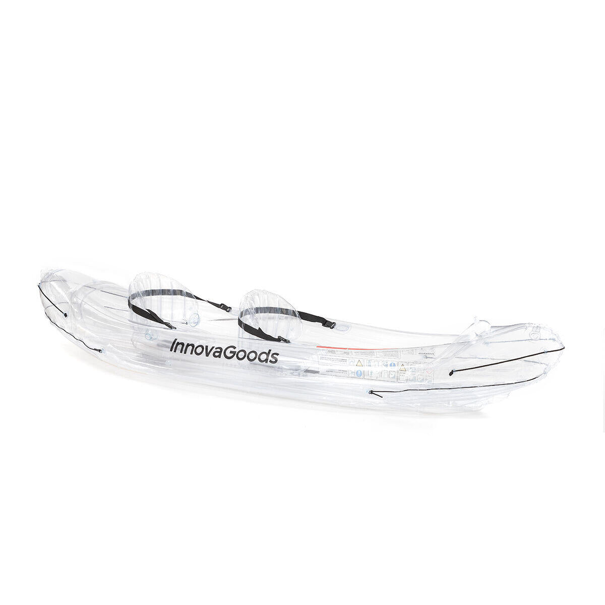 Kayak Hinchable Transparente con Accesorios Paros 312 cm 2 plazas