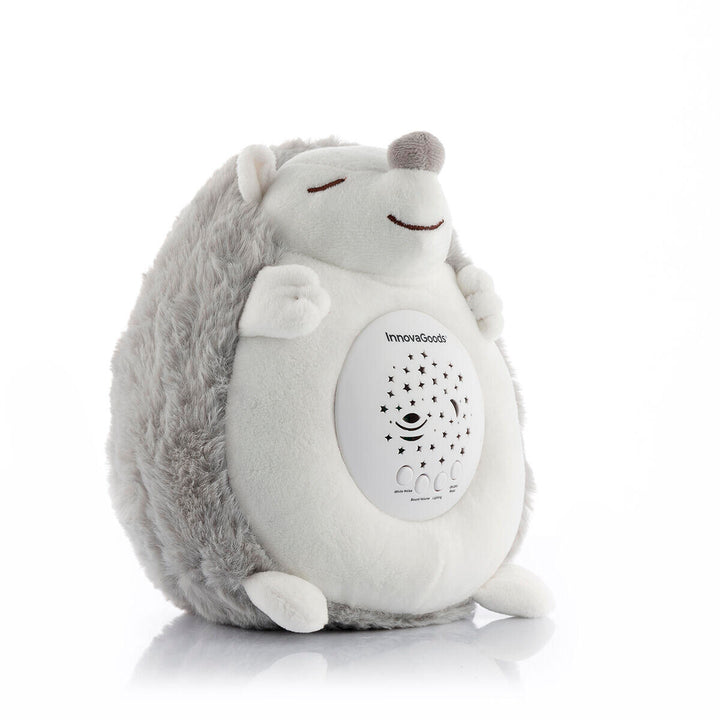 Erizo de Peluche con Ruido Blanco y Proyector Quitamiedos