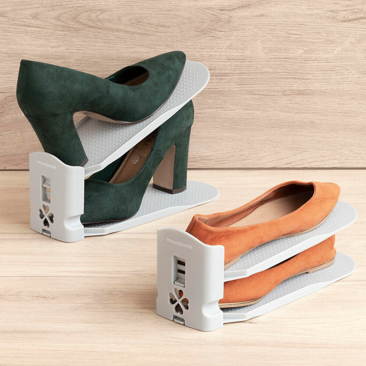 Tus zapatos ordenados ocupando el mínimo espacio