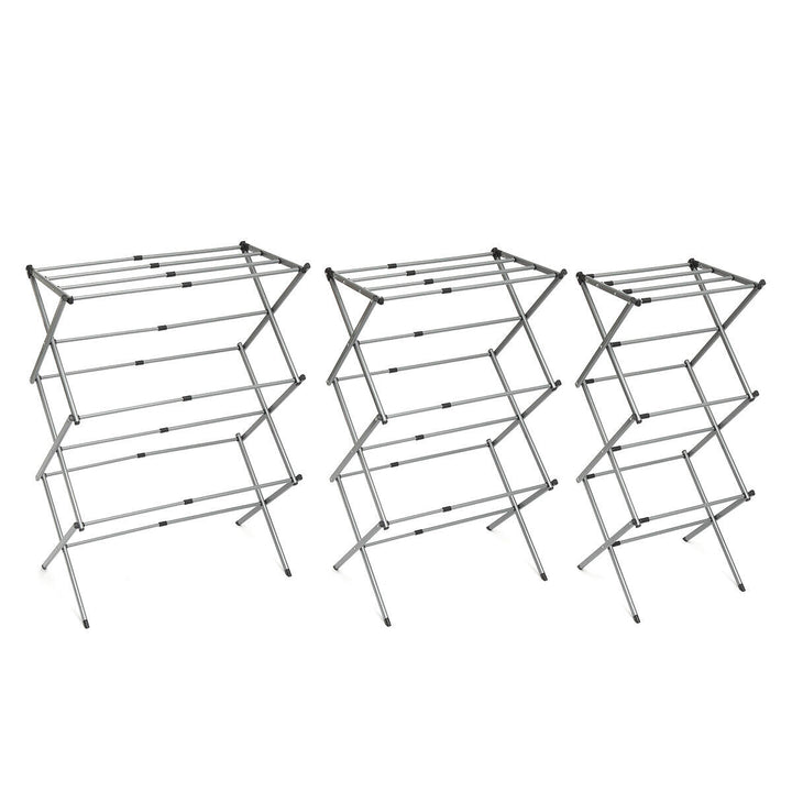 Tendedero Metálico Plegable y Extensible con 3 Alturas 11 barras