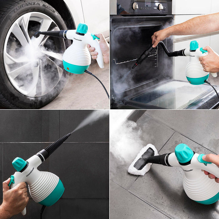Vaporeta de Mano Multiusos con Accesorios 9 en 1