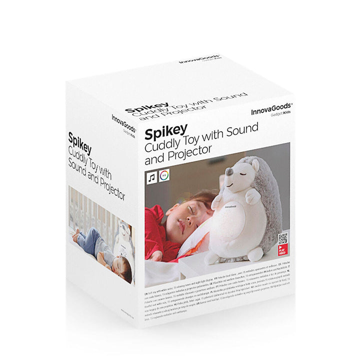 Erizo de Peluche con Ruido Blanco y Proyector Quitamiedos