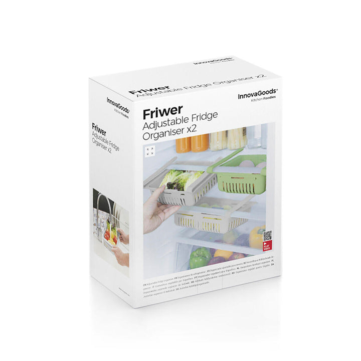 Organizador Ajustable para Nevera Friwer 2 Unidades
