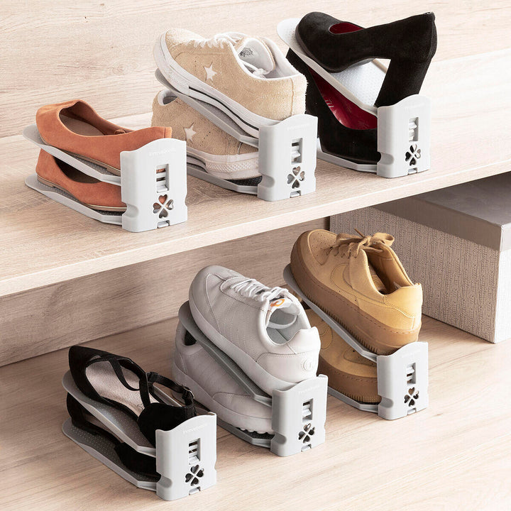 Tus zapatos ordenados ocupando el mínimo espacio