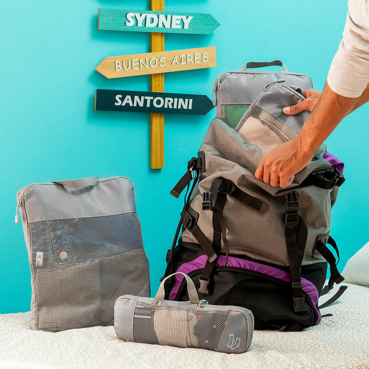 Optimiza tu maleta con bolsas que ahorran espacio