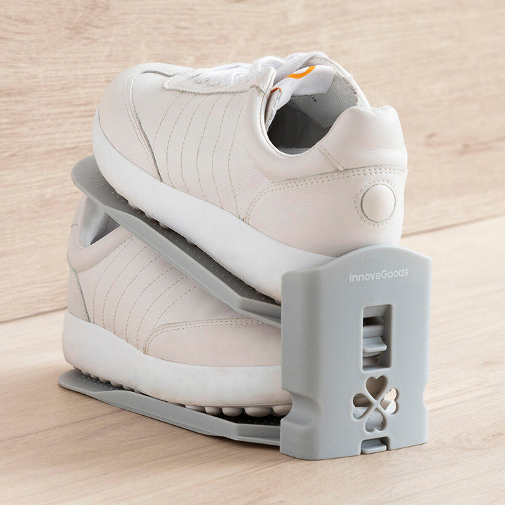 Tus zapatos ordenados ocupando el mínimo espacio