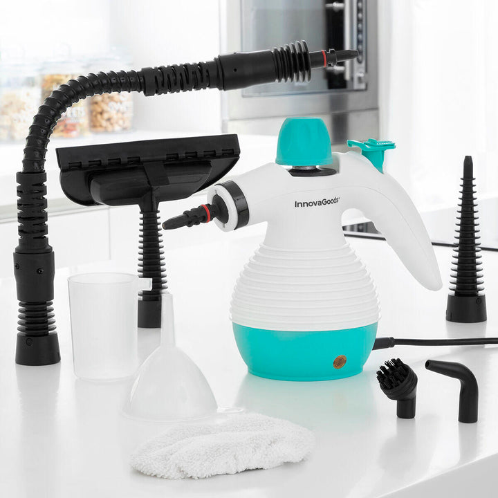 Vaporeta de Mano Multiusos con Accesorios 9 en 1
