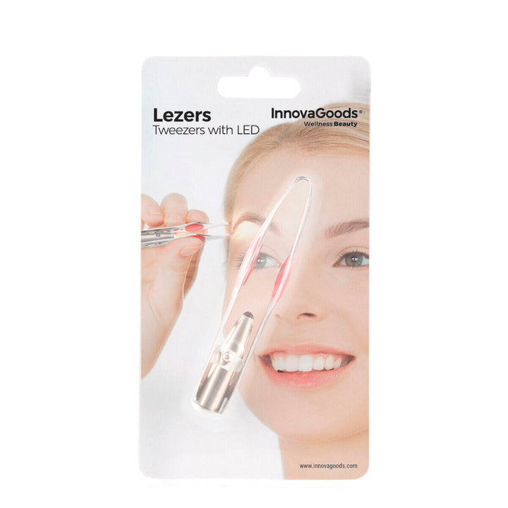 Pinzas de Depilar con LED Lezers