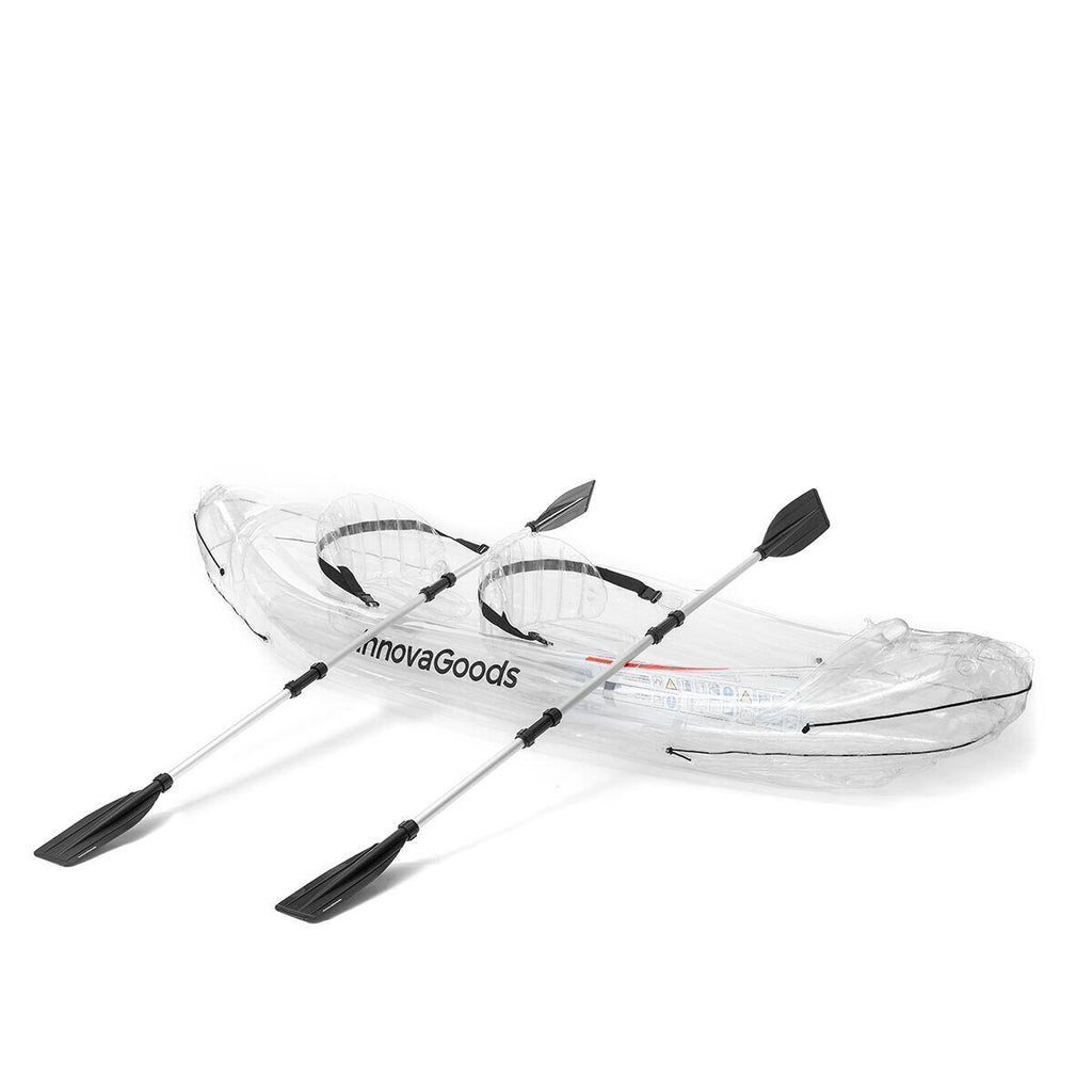 Kayak Hinchable Transparente con Accesorios Paros 312 cm 2 plazas