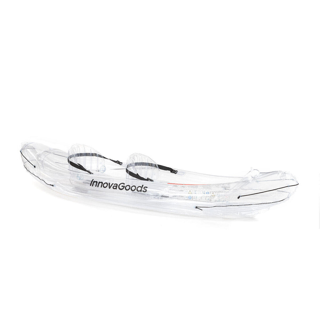 Kayak Hinchable Transparente con Accesorios Paros 312 cm 2 plazas